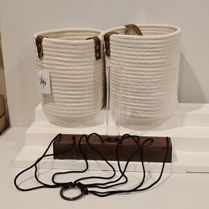 Plant Hanging Wall Vase and Basket Set